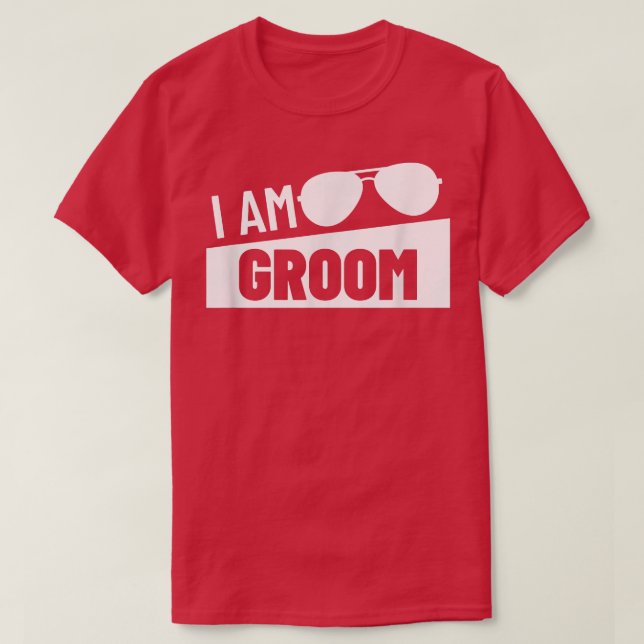 Jag är Groom Bröllopsfest Best Man Bachelor Party  T Shirt (Design framsida)