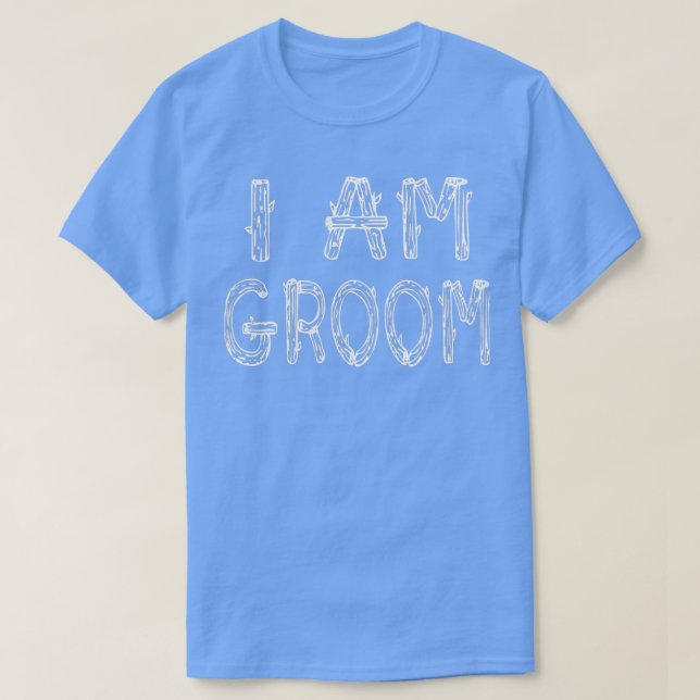 JAG ÄR GROOM Manar Funny Bachelor Party Shirt Roya T (Design framsida)