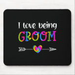 Jag är Groom Proud Groom Tie Dye Par Wed Musmatta<br><div class="desc">Jag är Groom Proud Groom Tie Dye Par Bröllop</div>