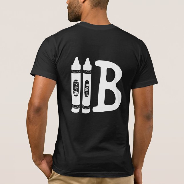 "Jag är GRUNT" Anpassningsbar T Shirt (Baksida)