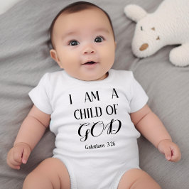 Jag är Guds barn Baby Bodykostym T Shirt