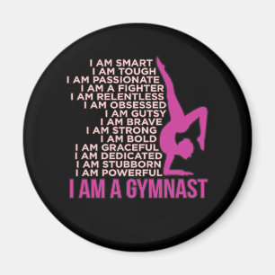 Jag är Gymnast Gymnastics Gymnastic Sports Älska Magnet