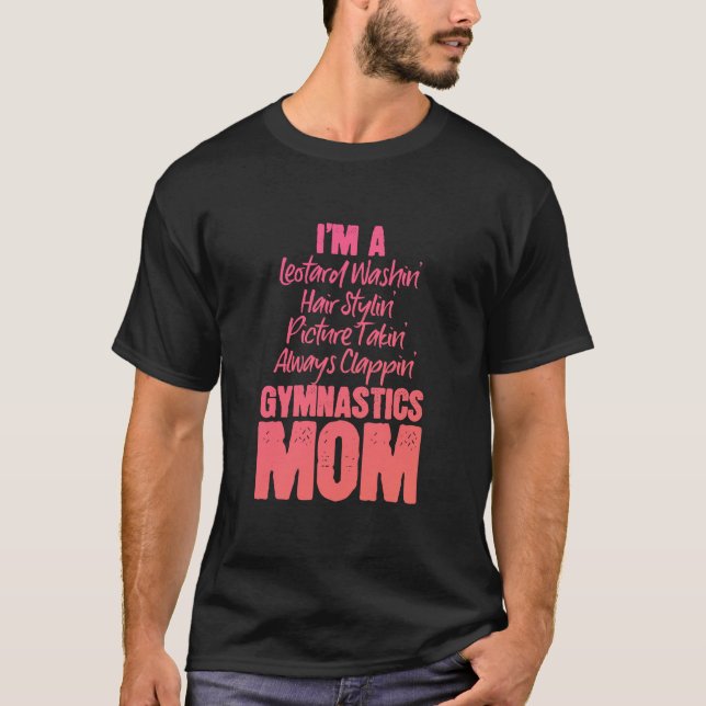 Jag är Gymnastics Mamma T Shirt (Framsida)