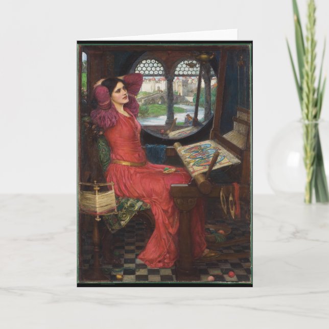 Jag är hälften sjuk på skuggorna - John Waterhouse Kort (Framsida)