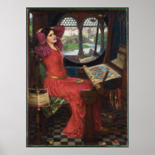 Jag är hälften sjuk på skuggorna - John Waterhouse Poster