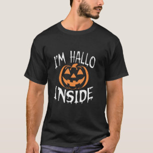 Jag är Hallo Inside Funny Dead Inside Halloween Pu T Shirt