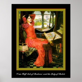 "Jag är halvsjuk av skuggorna" Poster