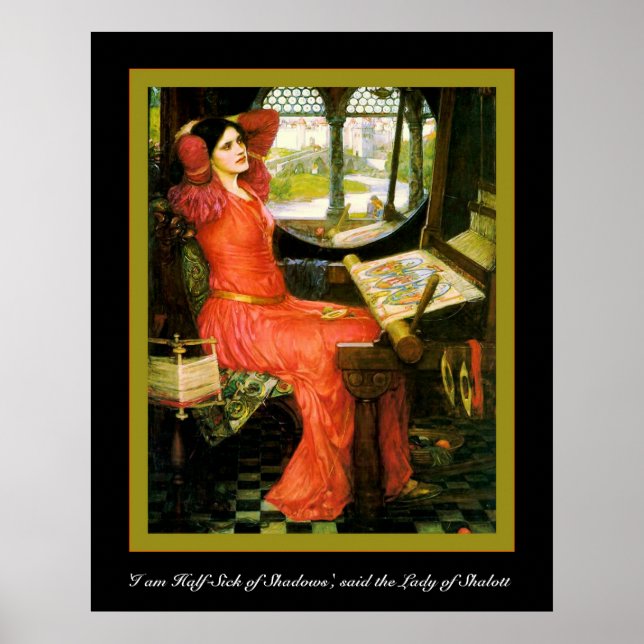 "Jag är halvsjuk av skuggorna" Poster (Framsidan)