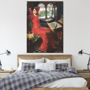 Jag är halvsjuk Konst av John William Waterhouse Canvastryck