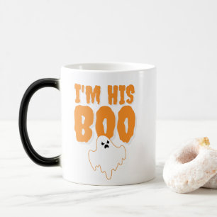 Jag är hans Boo Funny Ghost Halloween Magisk Mugg