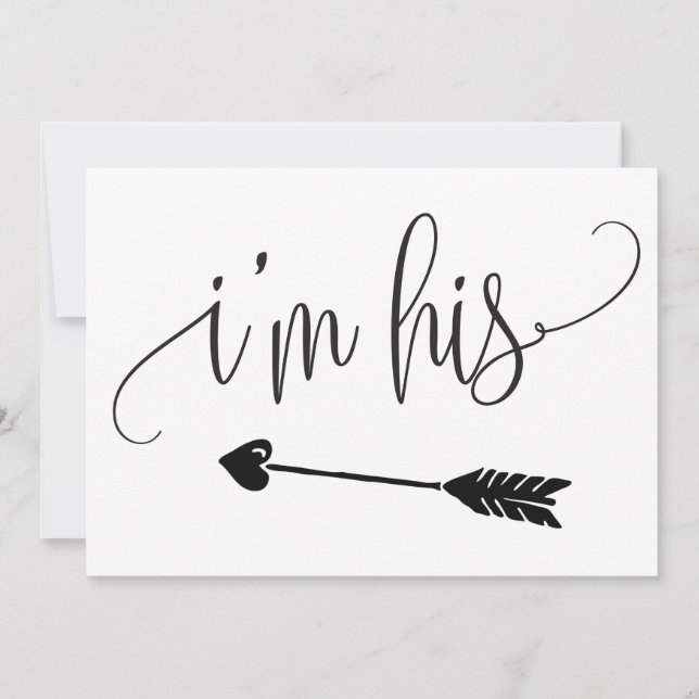 Jag är Hans Bröllop-tecken (Framsida)