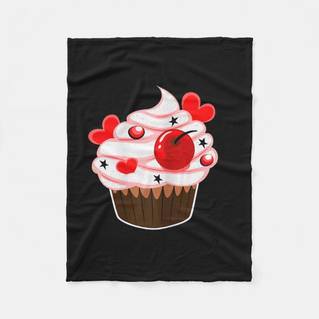 Jag är hans cupcakes jag är hennes studmuffin vale fleecefilt (Framsidan)