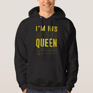 Jag är Hans drottning Make Maka par Boykompis Girl Hoodie