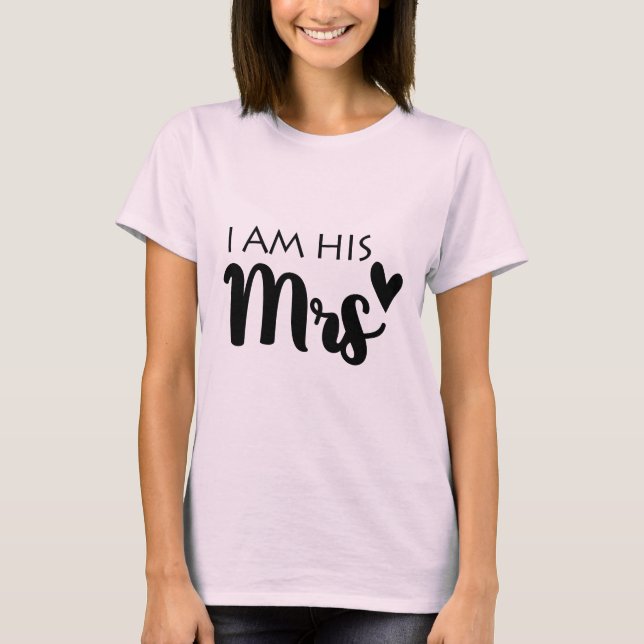 Jag är hans fru. t shirt (Framsida)