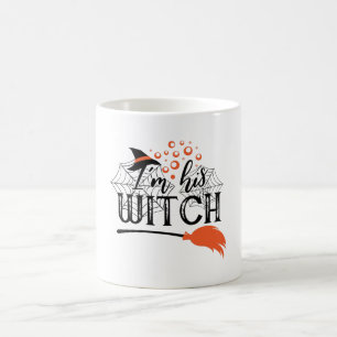 Jag är hans glans Halloween-Coola Kaffemugg