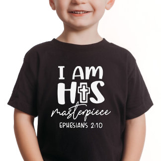 Jag är hans mästerverk Ephesian 2:10 Baby Kid Shir T Shirt