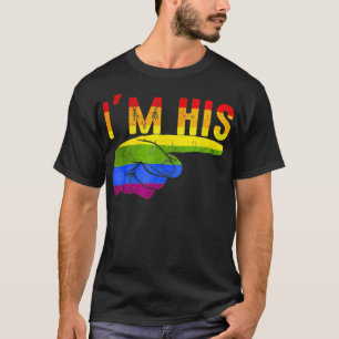 Jag är hans min för gay Couple Matching Outcome LG T Shirt