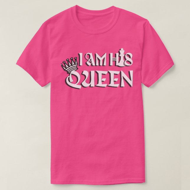 Jag är Hans Queen chess valentine T Shirt (Design framsida)