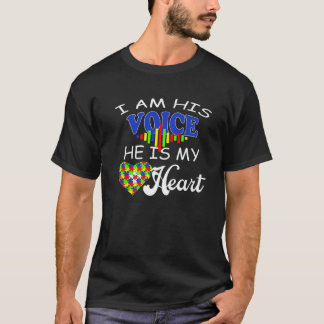 Jag är hans röst. Han är min hjärt-autismens medve T Shirt