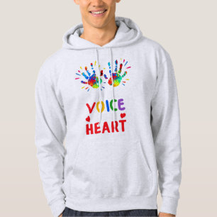 Jag är hans röst. Han är min hjärteautistiska medv Hoodie