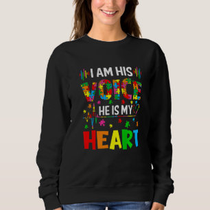 Jag är hans röst. Han är min hjärtebergsmedvetenhe T Shirt