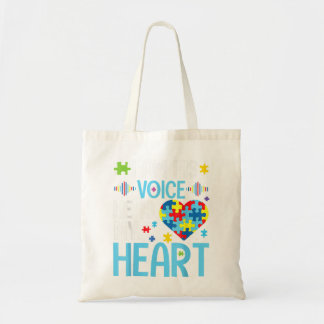 Jag är hans röst, han är mitt hjärta, autismmedvet tygkasse