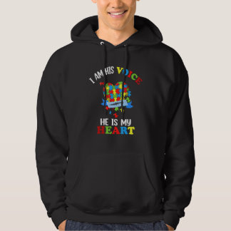 Jag är hans röst, han är mitt hjärta hoodie