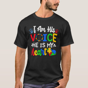 Jag Är Hans Röst Han Är Mitt Hjärta Mamma Mamma Kv T Shirt