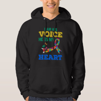 Jag är hans röst, han är mitt hjärta Pussel Delara Hoodie