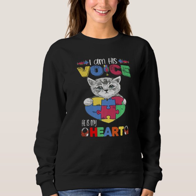 Jag är hans röst och han är min Mamma Mo T Shirt (Framsida)