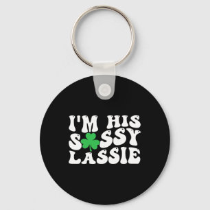 Jag är hans sy lie St Patricks Day Matchande par Nyckelring