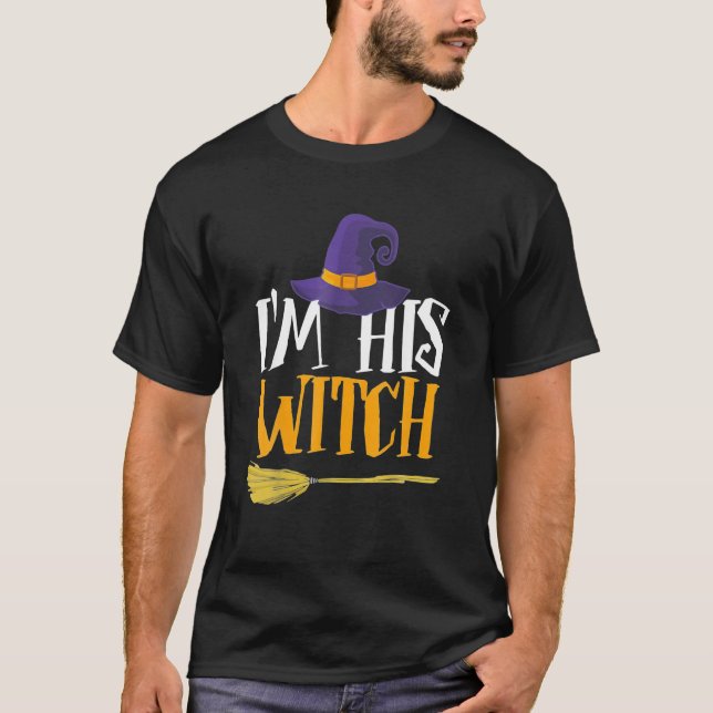 Jag är Hans Witch Halloween Costume Par T Shirt (Framsida)
