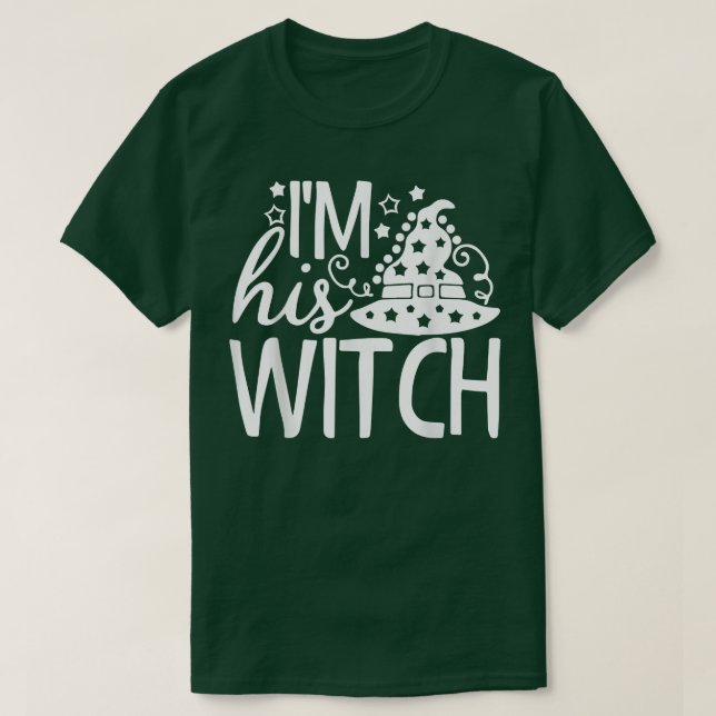 Jag är hans Witch... hennes BOO matchar par Hallow T Shirt (Design framsida)