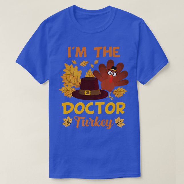 Jag är Happy thanksgiving tacksam mot Doktor Turki T Shirt (Design framsida)
