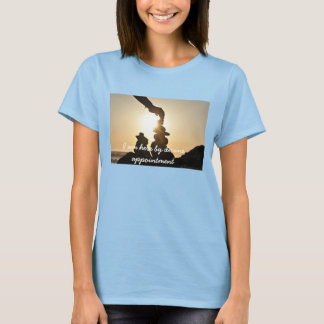 Jag är här av gudomlig möte t-shirt