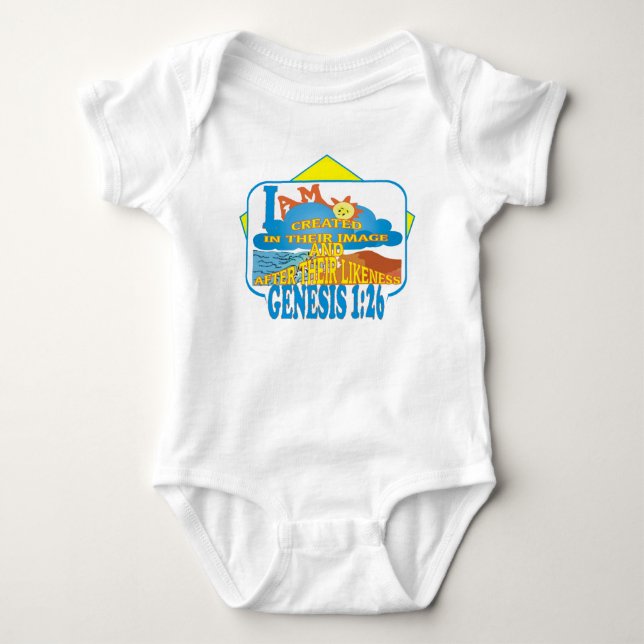Jag är här av skapelse I ENG T Shirt (Framsida)