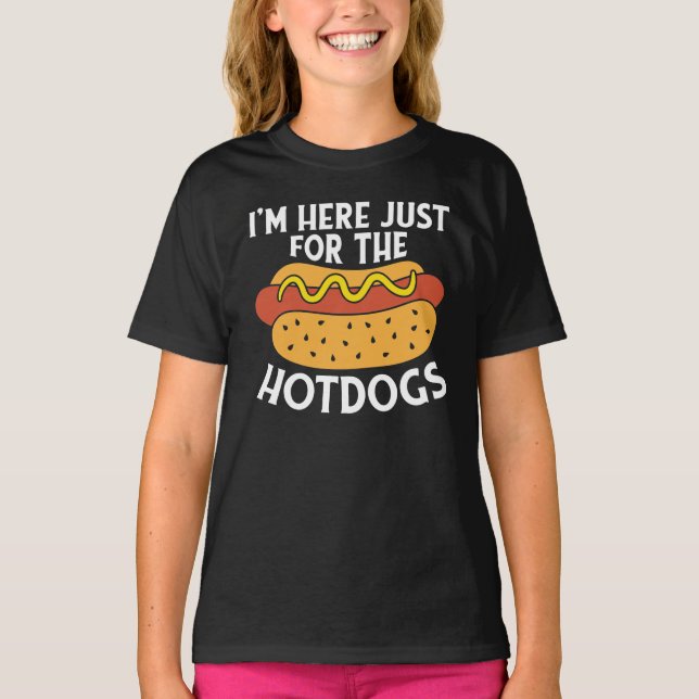 Jag är här bara för hotellhundarna t shirt (Framsida)