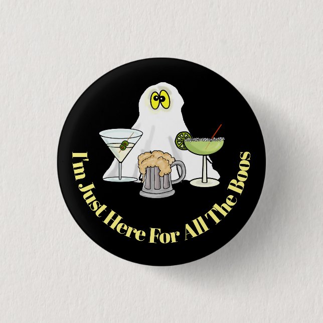Jag är här för alla Boos Halloween-knapp Knapp (Framsida)