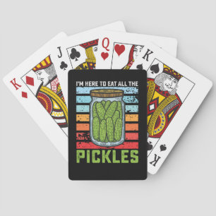 Jag är här för att äta alla Pickles Vintage Casinokort