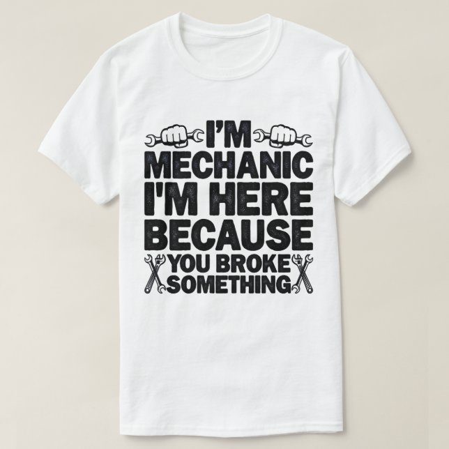 Jag är här för att du Fattiga nåt roligt Pappa T Shirt (Design framsida)