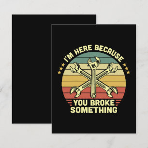 Jag är här för att du Fattiga nåt Vintage OSA Kort