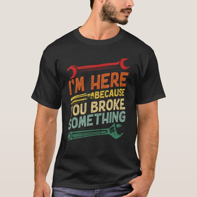 Jag är här för att du Fattiga som T Shirt (Framsida)