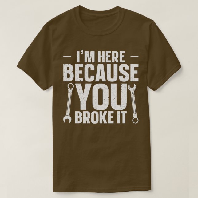 Jag är här för att du fattigt det t shirt (Design framsida)