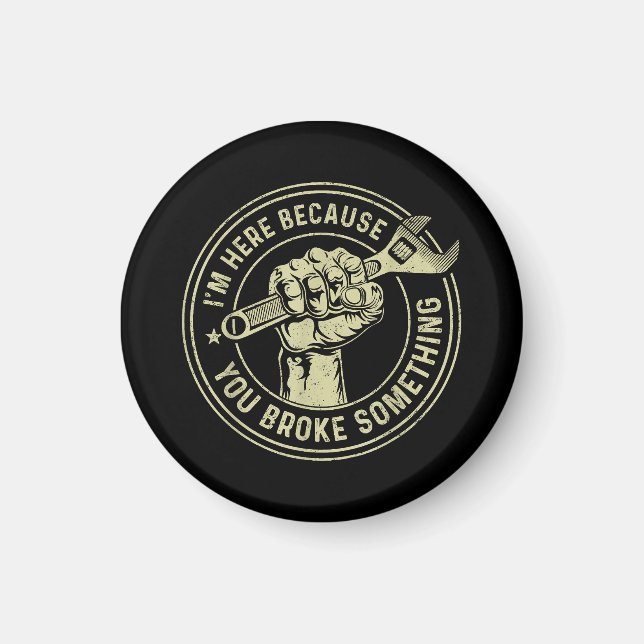 Jag är här för att du Fattigt nåt, Mechanic Han Magnet (Framsidan)