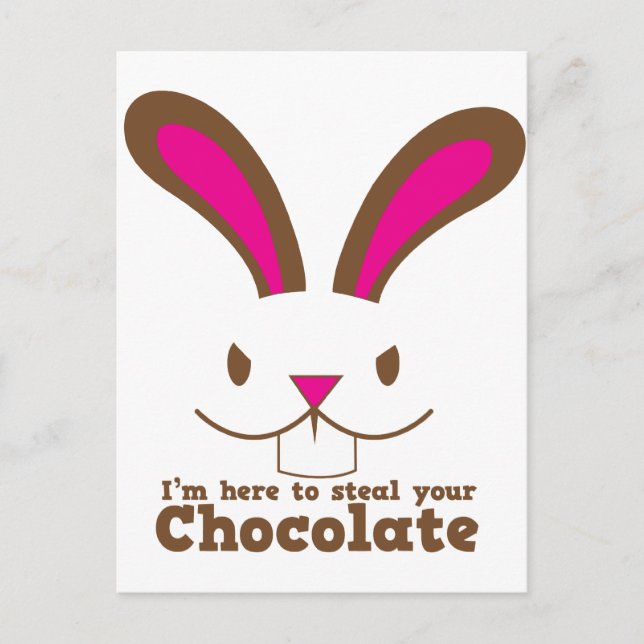 Jag är här för att stjäla din CHOCOLATE Vykort (Framsida)