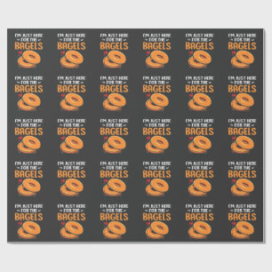 Jag är här för Bagels judiska mat Presentpapper