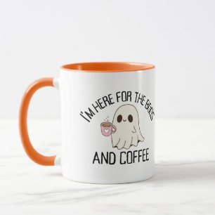 Jag är här för boon och kaffets roliga skräck mugg
