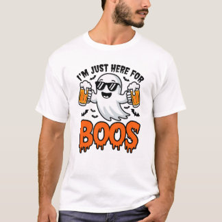 Jag är här för Boos Cute Ghost Halloween Co. T Shirt