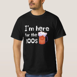Jag är här för Boos Funny Drinking Halloween T Shirt