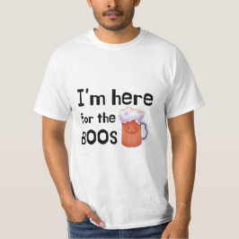 Jag är här för Boos Funny Drinking Halloween T Shirt